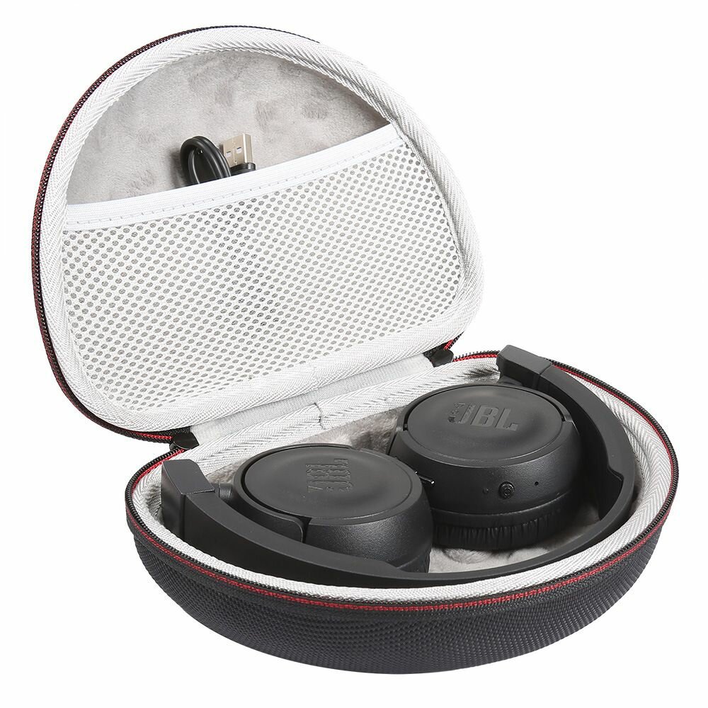 Чехол кейс для полноразмерных наушников JBL 520BT 500BT T450BT белая подкладка