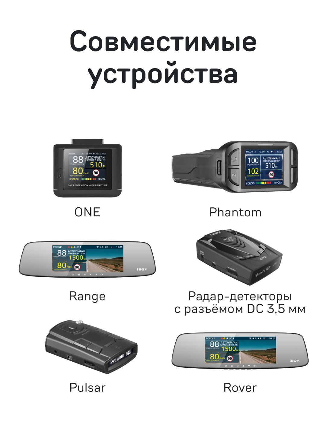Адаптер питания iBOX POWER USB RC3 для радар-детекторов и комбо-устройств — фото 1