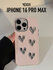 Матовый силиконовый чехол на iPhone 16 Pro Max с серебристыми сер...