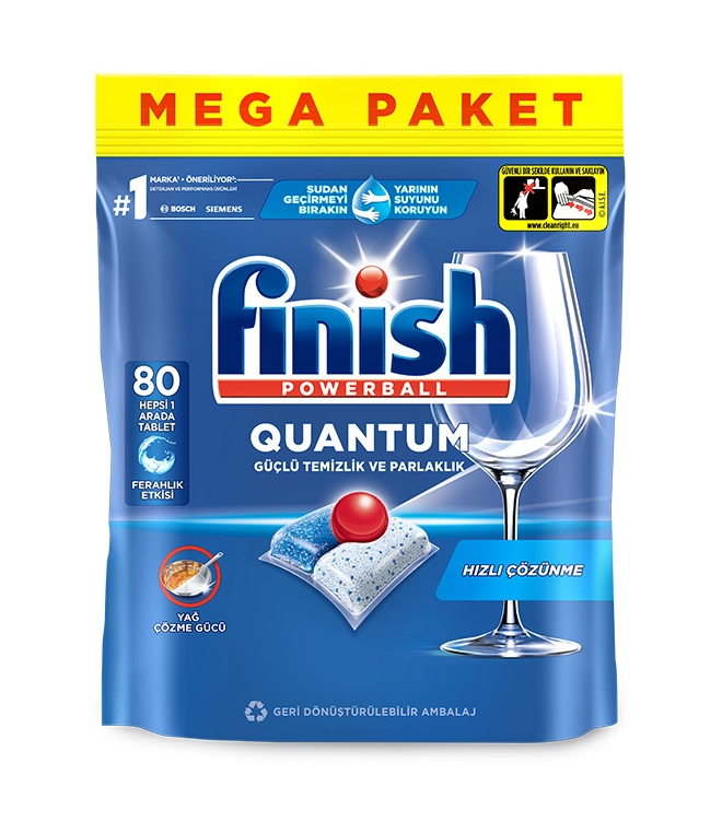 Капсулы для мытья посуды Finish Quantum для посудомоечной машины, таблетки для посудомоечных машин, 80 шт.