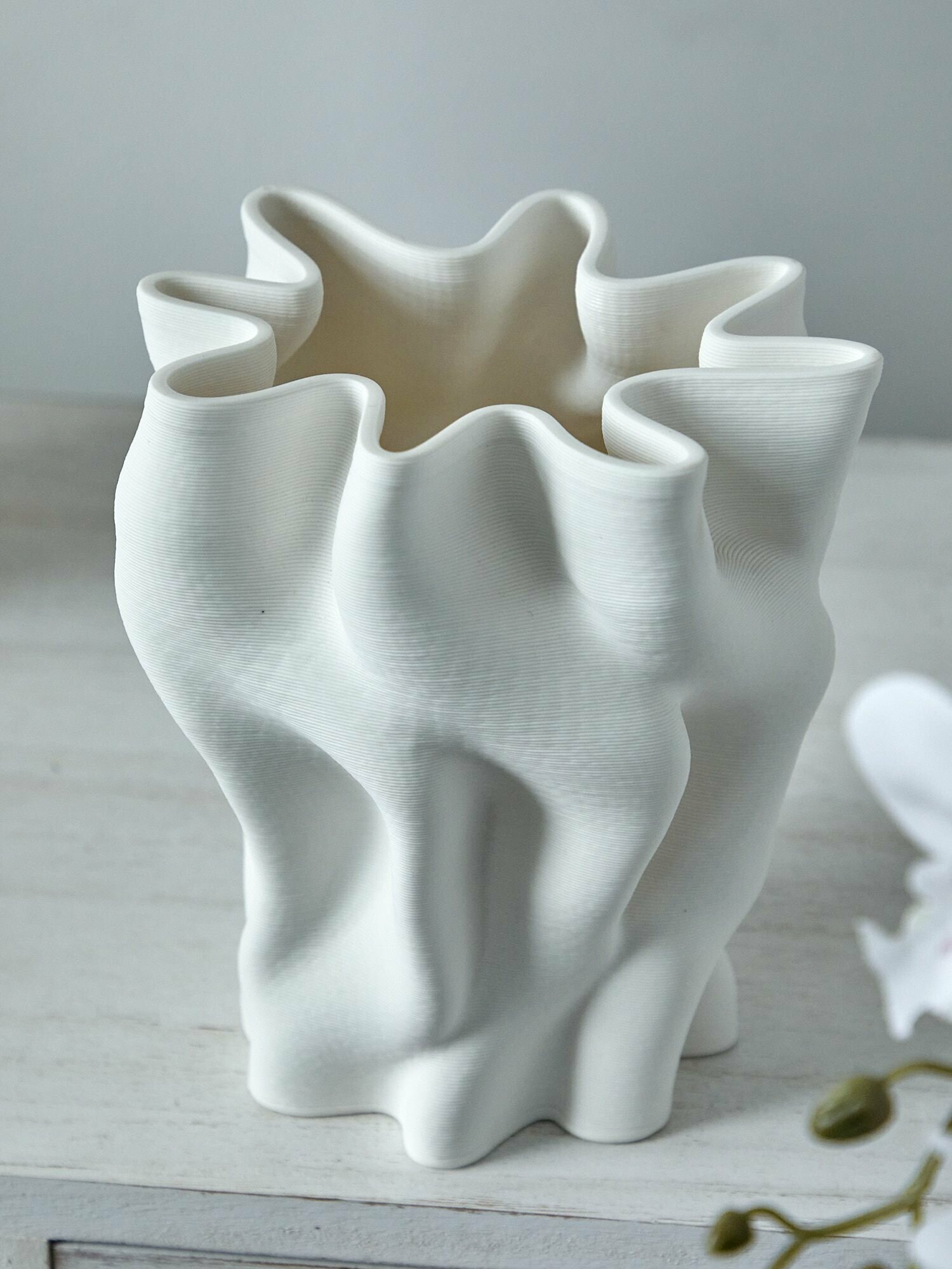 74-054 Ваза интерьерная, настольная, керамика 18х15х20см, Glasar