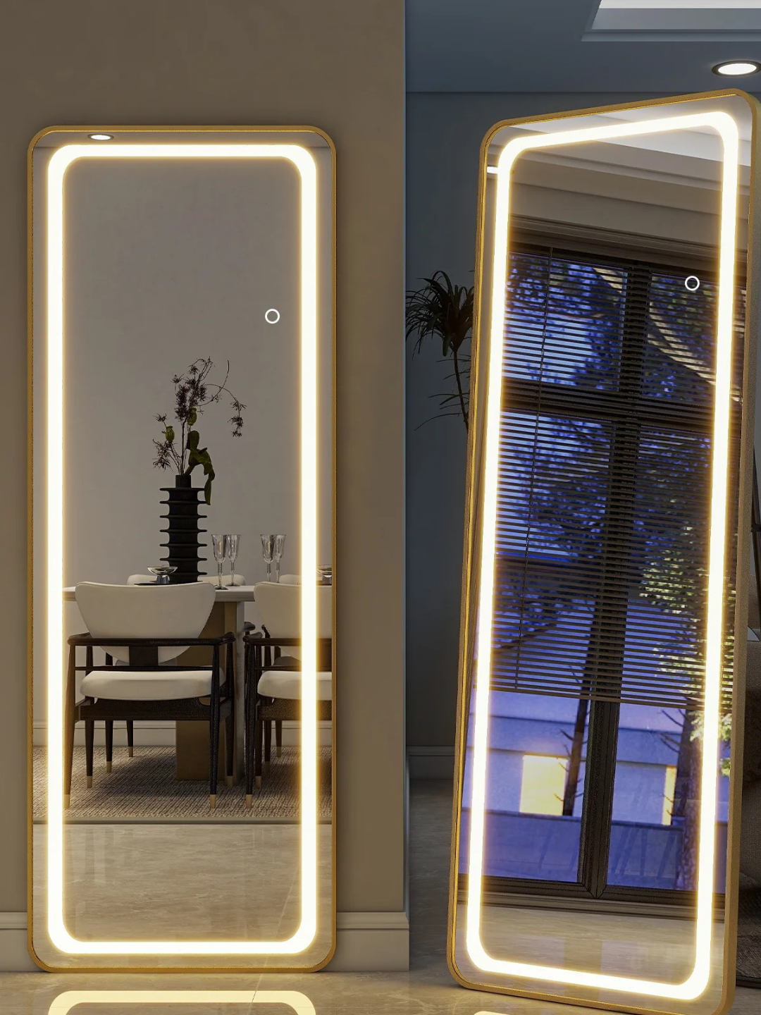 LED зеркало , с подсветкой, прямоугольное, влагостойкое, для ванной и спальни