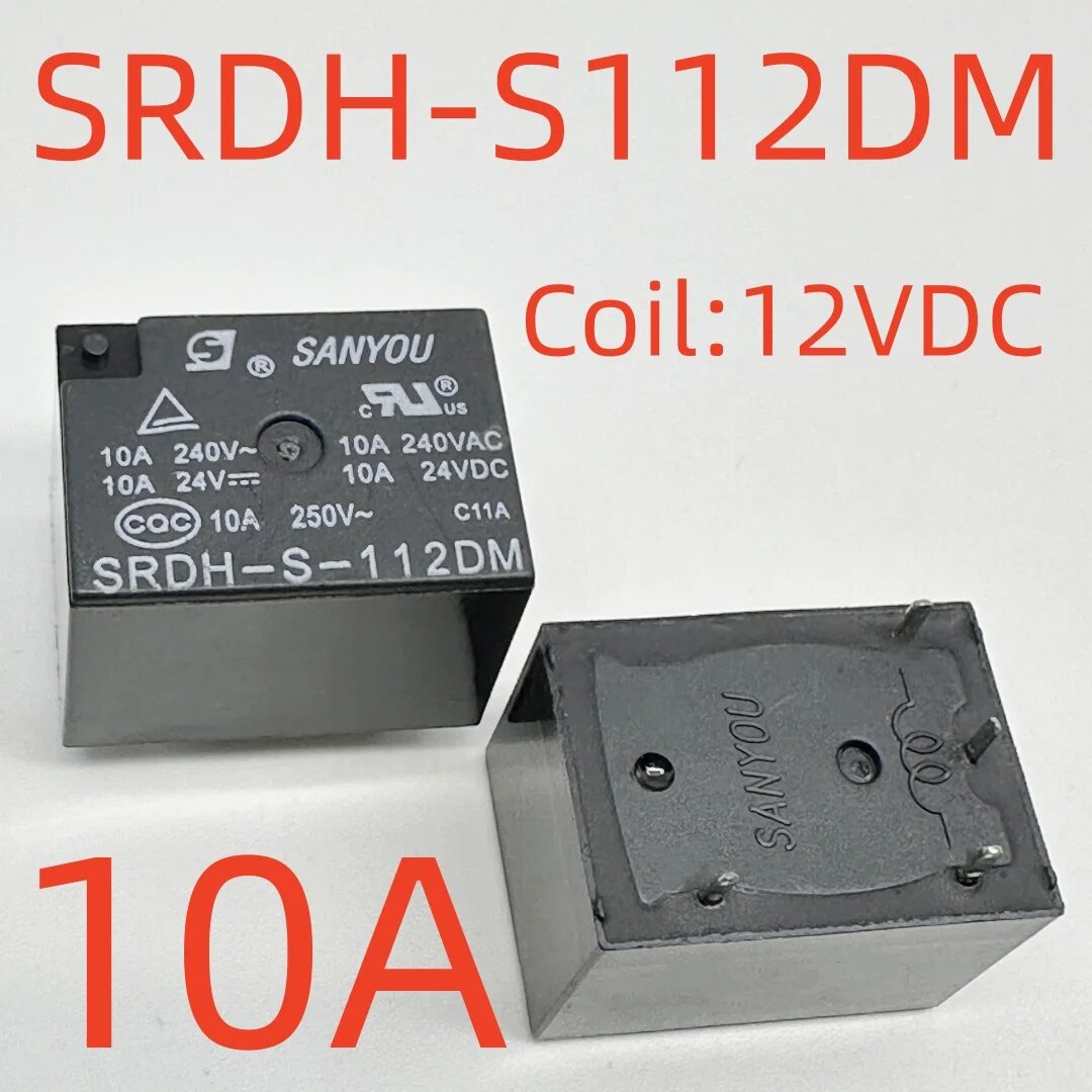 Реле SRDH-S112DM (4123A-Coil:12VDC-10A)
