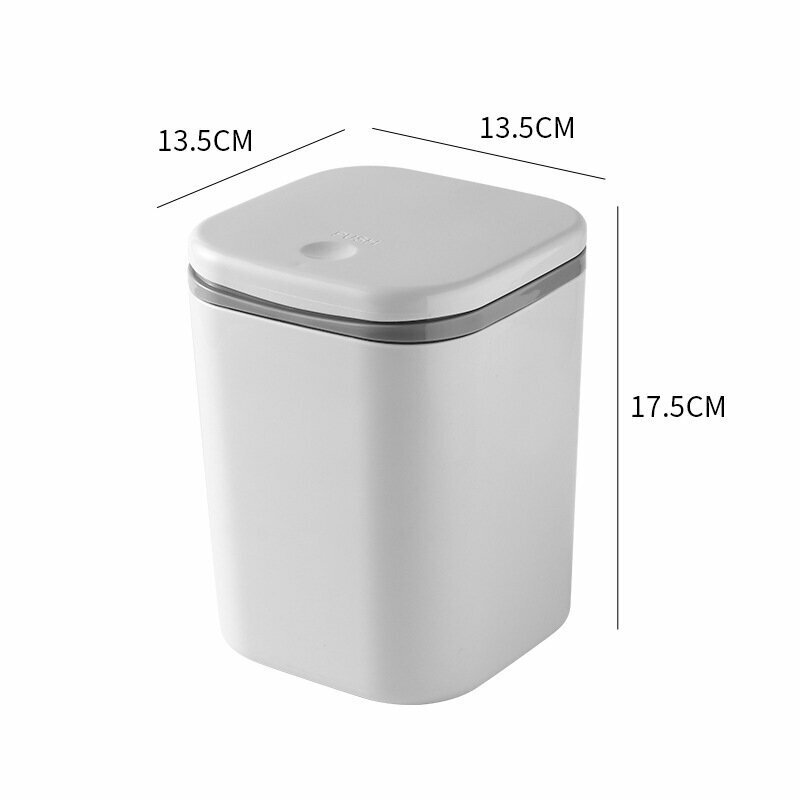 В наличии Поставка pp Настольный мусорный бак Офисная бочка для хранения с крышкой Общежитие Спальня Стол Небольшая