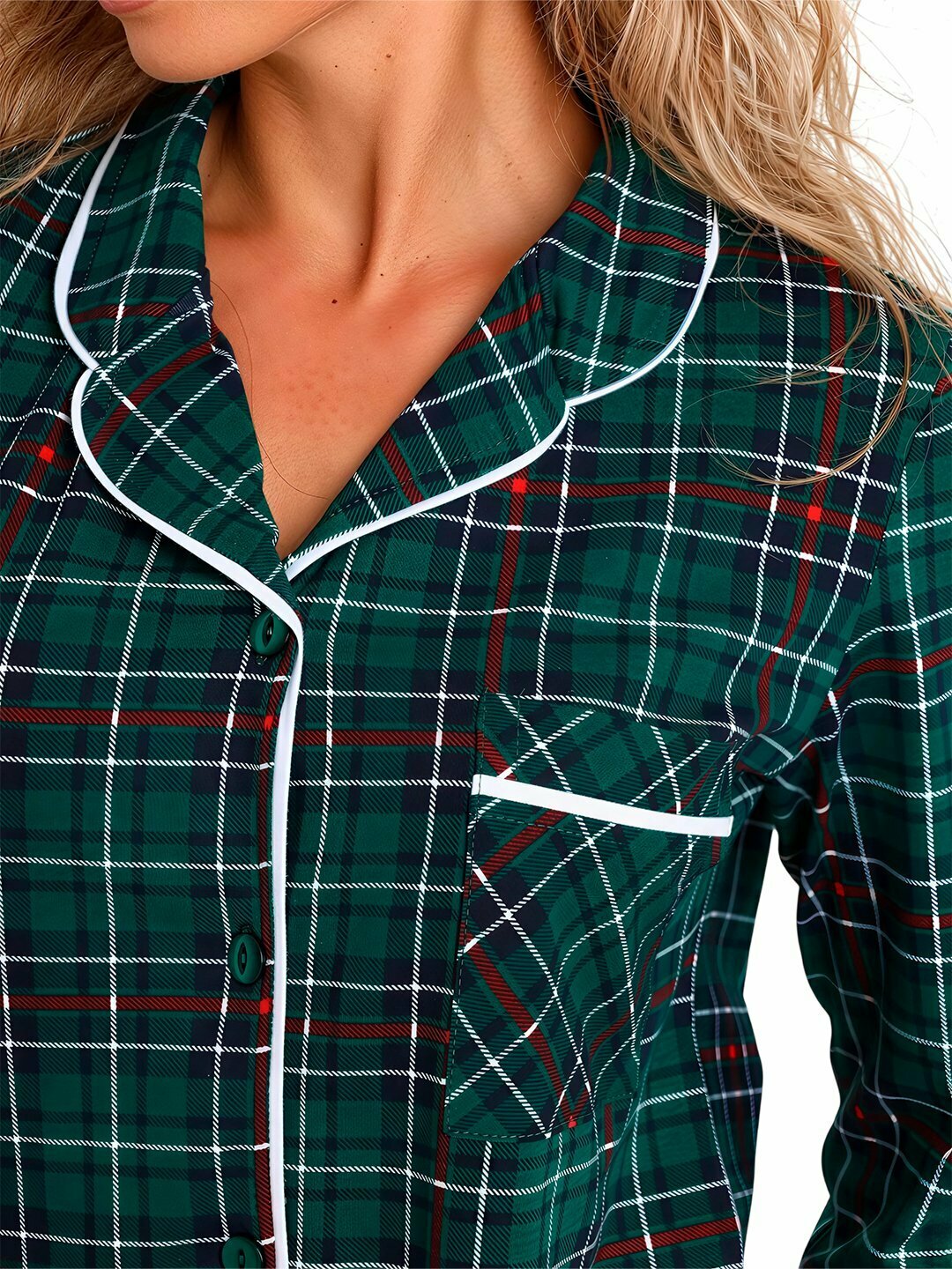 Пижама , размер 52, зеленый — фото 1