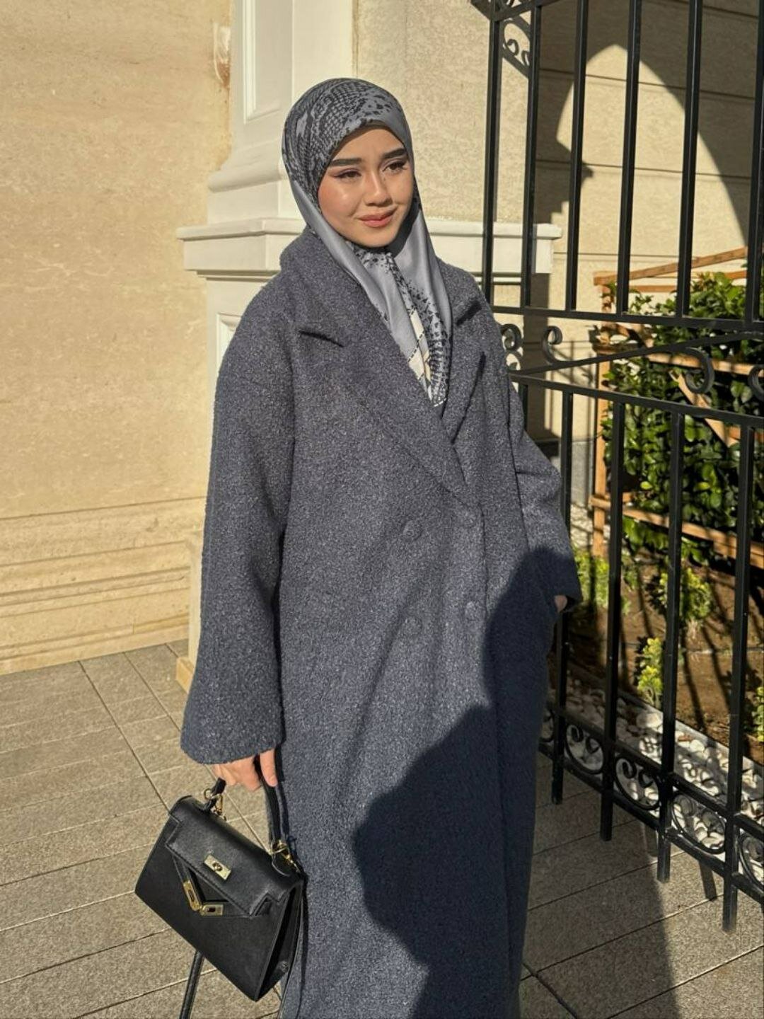 Плащ-дождевик PALTO, размер оверсайз, 023 серый — фото 1