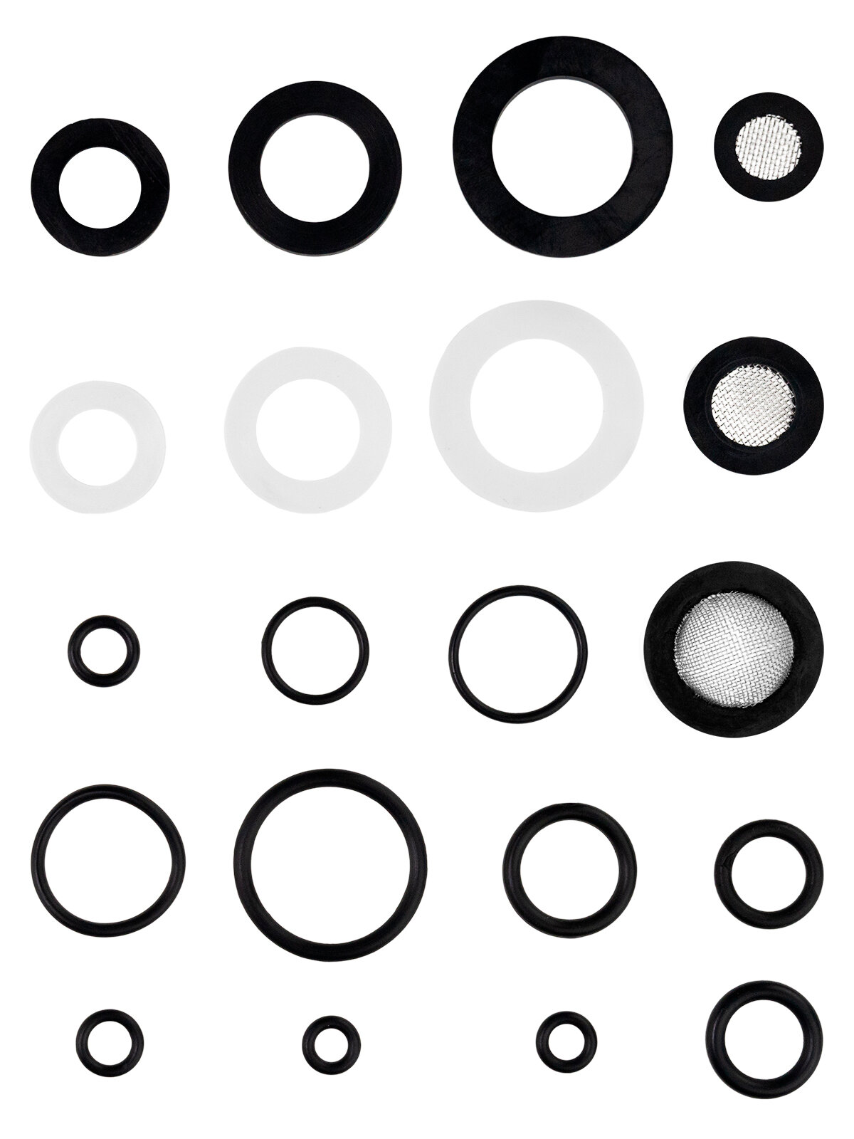 Набор популярных сантехнических прокладок №1 (резина EPDM, силикон) — фото 1