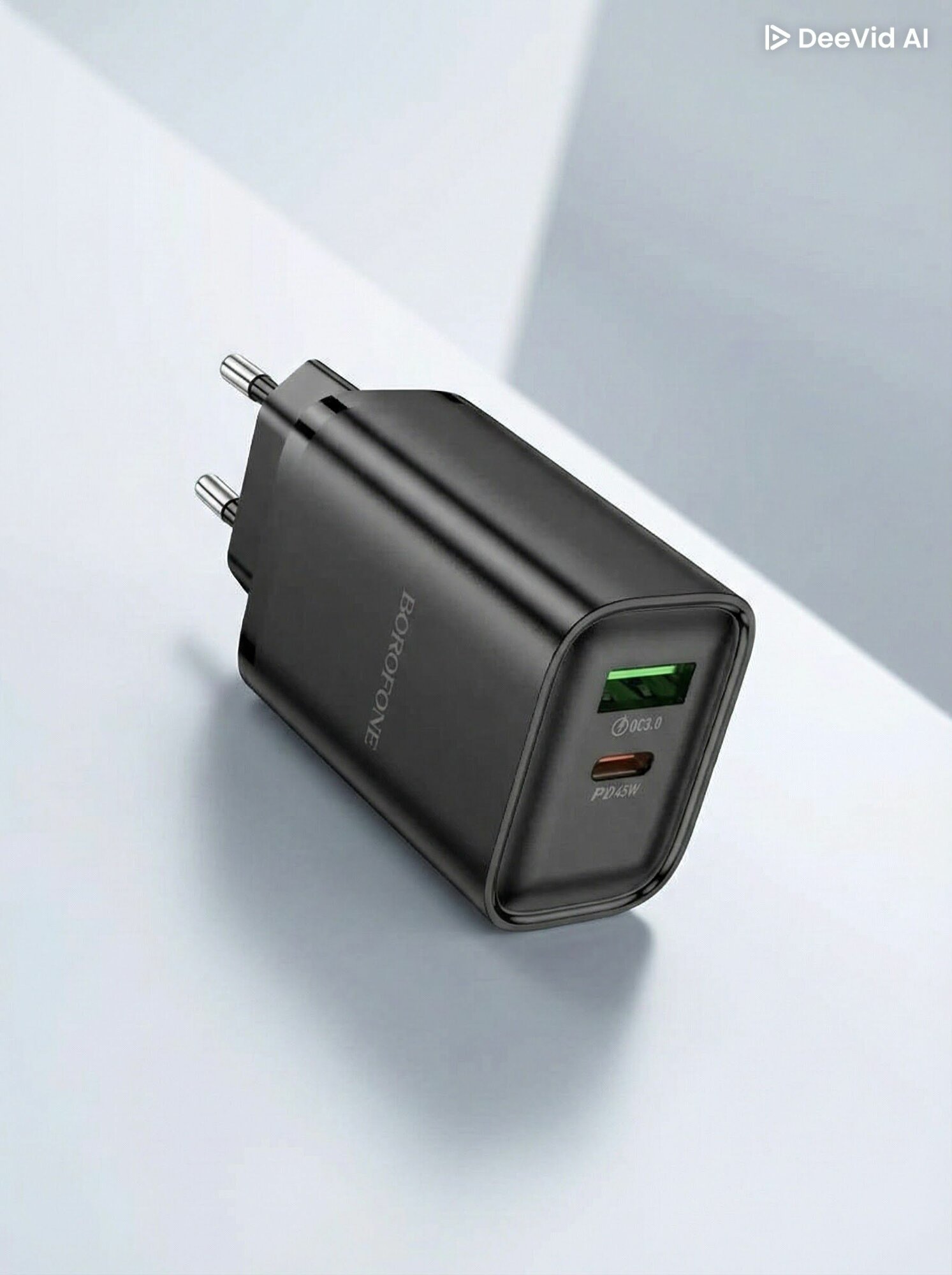 Зарядное устройство Borofone Heavenly BA87A, Type-C, 65 Вт, черное