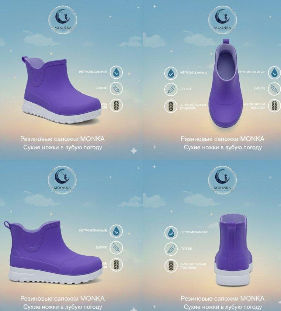 Галоши , размер 29-30, violet — фото 1