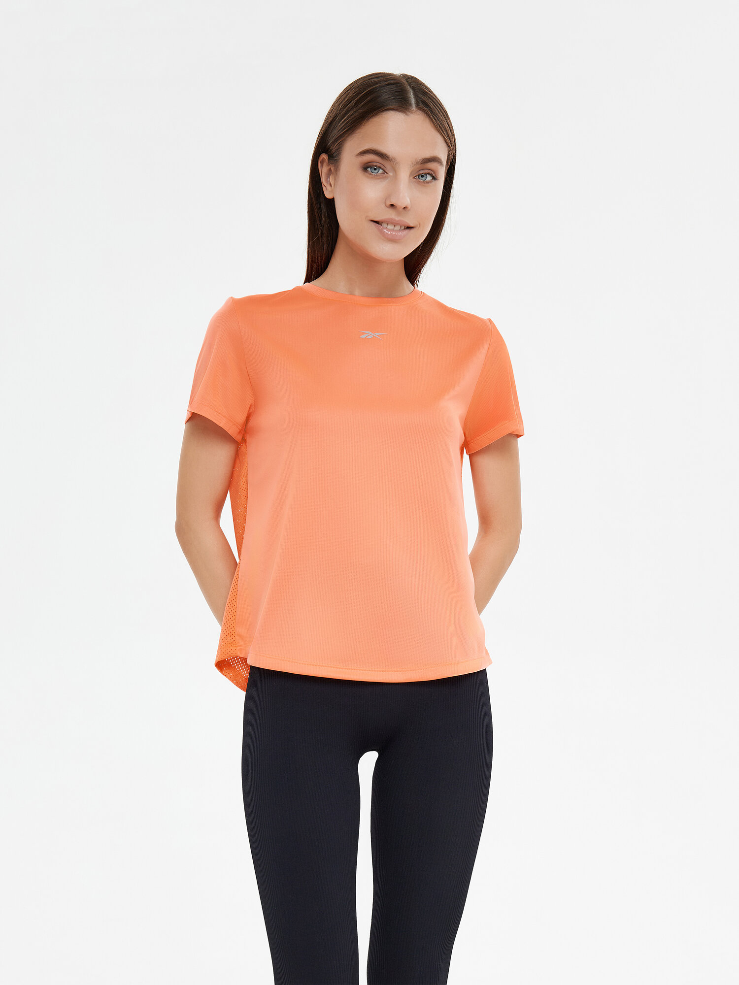 Футболка-жен.RUNNING SPEEDWICK TEE, Цвет: Оранжевый, Размер: S