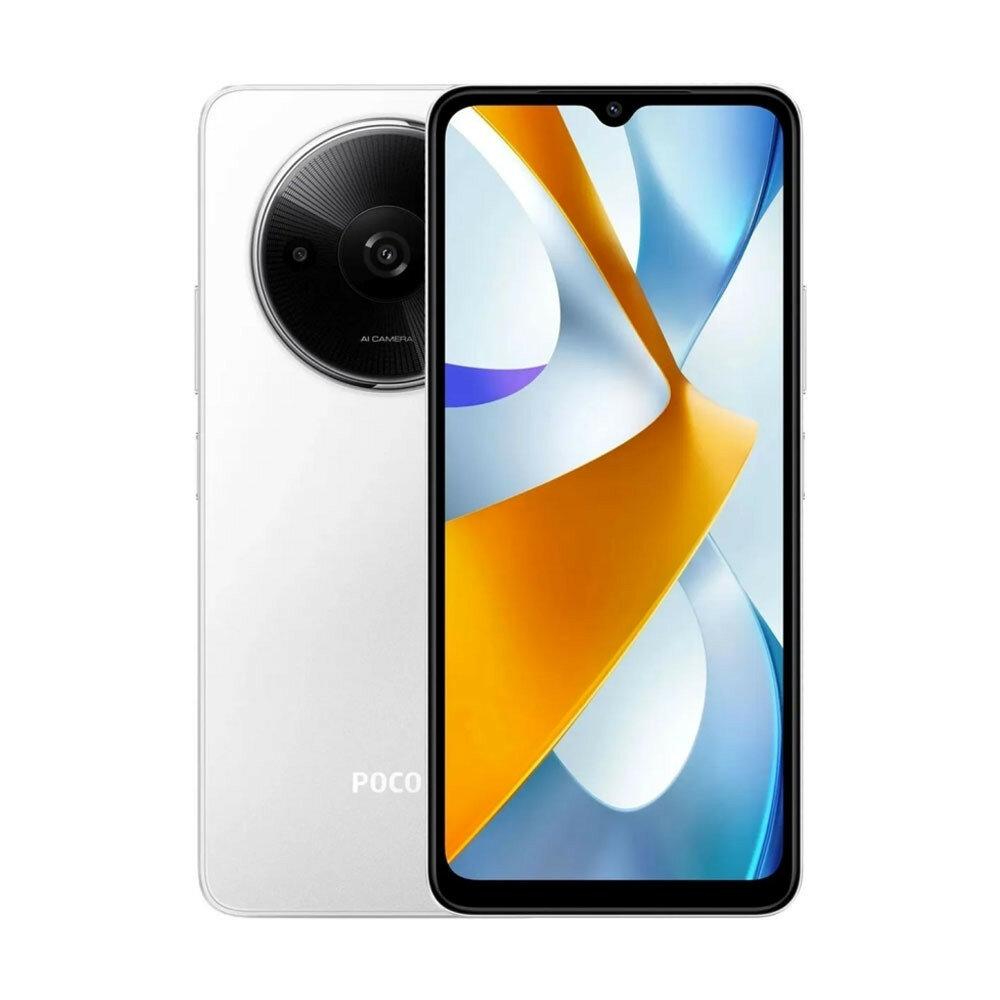 Смартфон POCO C61 4GB+128GB White — фото 1