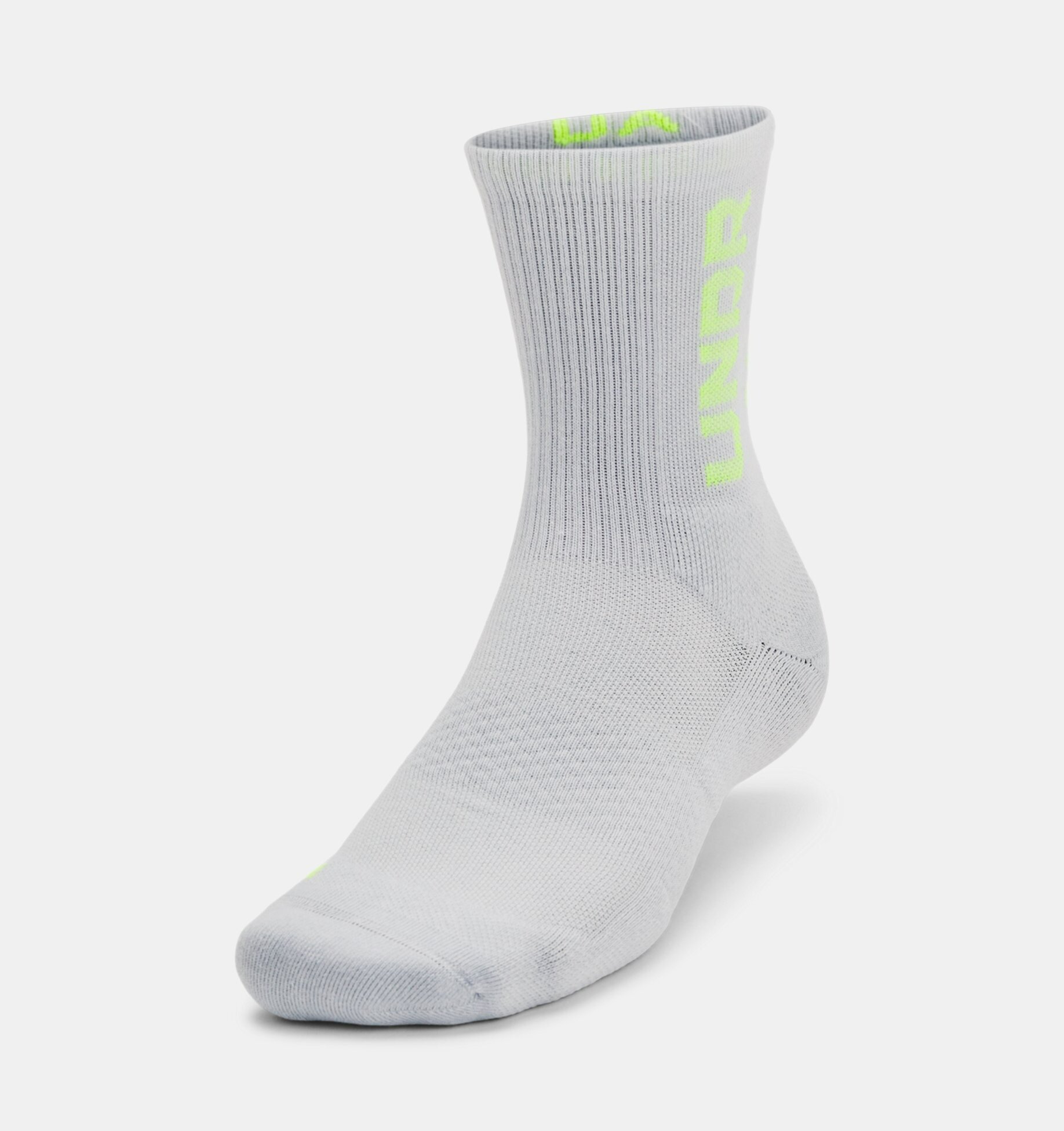 Носки Under Armour 3-Maker 3pk Mid-Crew, комплект, 3 пары, размер XL, halo gray/mod gray — фото 1