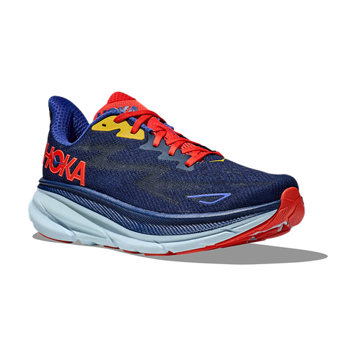 Кроссовки HOKA, полнота D, размер US8D/UK7.5/EU41 1/3/JPN26, синий, красный