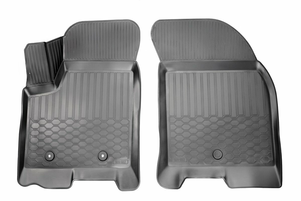 фото Передние 3D коврики Adamauto в салон на Chevrolet Aveo (седан, 2006-2011), Ravon Nexia R3 (2015-2020)