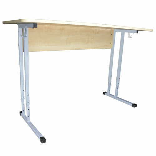 Стол-парта КНР 2-местный регулируемый Умник 1200х500х520-640 мм рост 2-4 серый каркас ЛДСП клён 6333₽