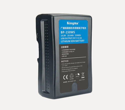 Изображение товара Аккумулятор Kingma BP-150WS, Li-Ion, 10400mAh, V-mount, черный