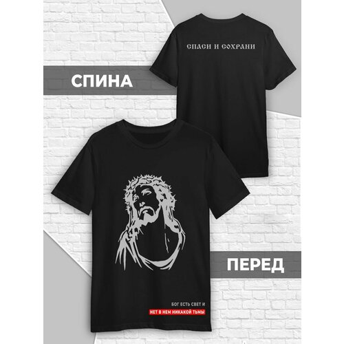 фото Футболка, размер l (48-50), черный printech