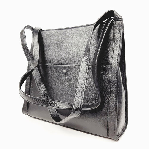 женская кожаная сумка 5528 блек Сумка шоппер Fuzi House photo32--0613//Блек, фактура гладкая, черный