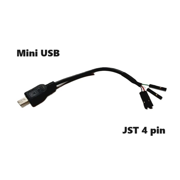 Переходник адаптер Mini USB на JST 4 pin RE JR Servo 160 разъем TTL 4Pin кабель GND для FPV видео провод коннектор запчасти р/у, з/ч