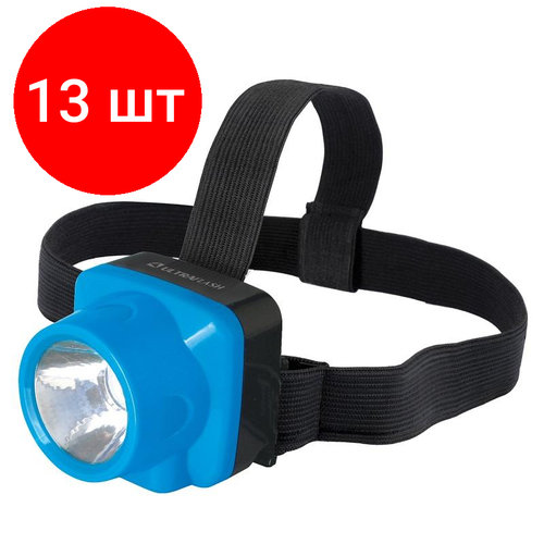 Комплект 13 штук, Фонарь налобный Ultraflash LED5375 (аккум.220В, 1В фонарь аккумуляторный ultraflash 7хled 8хled 2 режима выдвижная вилка заряд от сети led3818 238284