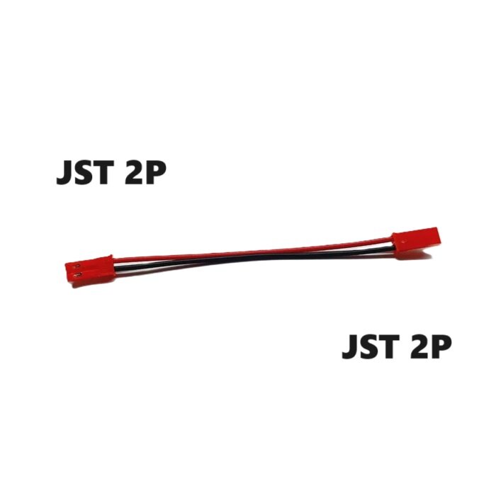 Переходник JST на JST 2P 2pin SM-2p (папа / папа) 57 разъем на JST-2P Wire адаптер штекер красный Housing Connector запчасти аккумулятор р/у батарея