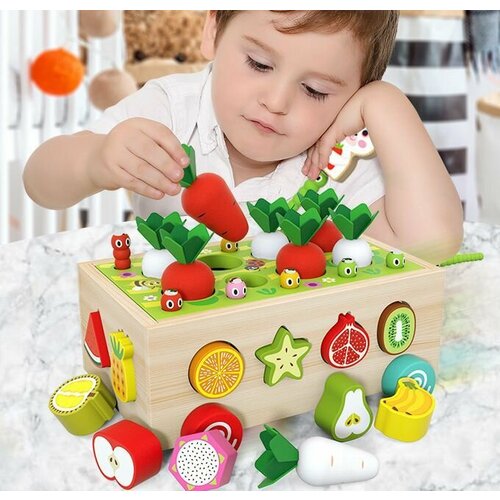 Сортер-каталка с магнитной рыбалкой Огород 1450₽