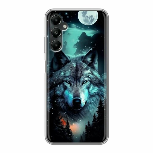 Дизайнерский силиконовый чехол для Самсунг А05с / Samsung Galaxy A05s Волк и луна дизайнерский силиконовый чехол для самсунг а05с samsung galaxy a05s лесной волк