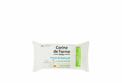 CORINE DE FARME Влажные салфетки для детей Baby Cleansing Wipes Fresh & Natural