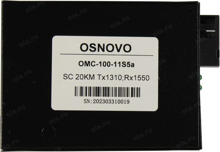 Медиа-конвертер OSNOVO оптический Fast Ethernet для передачи Ethernet по одному волокну одномодового оптического кабеля до 20км (по мног - фото №9