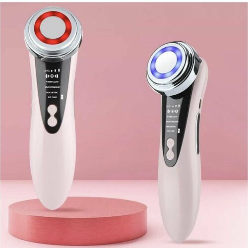 Микротоковый косметологический аппарат для RF лифтинга и омоложения кожи розовый 109900₽