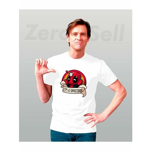 фото Футболка deadpool дедпул, размер xs, белый zerosell