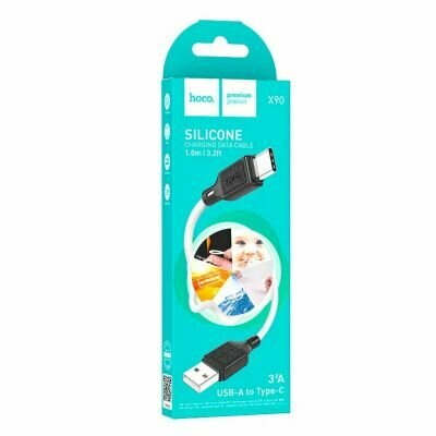 Кабель USB Type-C. X90 Silicone 3.0A 1.0м белый