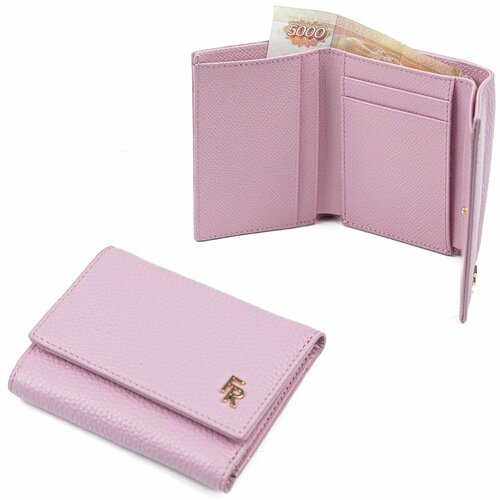 фото Кошелек fabretti q015d-5, фактура зернистая, розовый