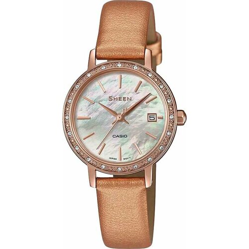 фото Наручные часы casio, белый, золотой