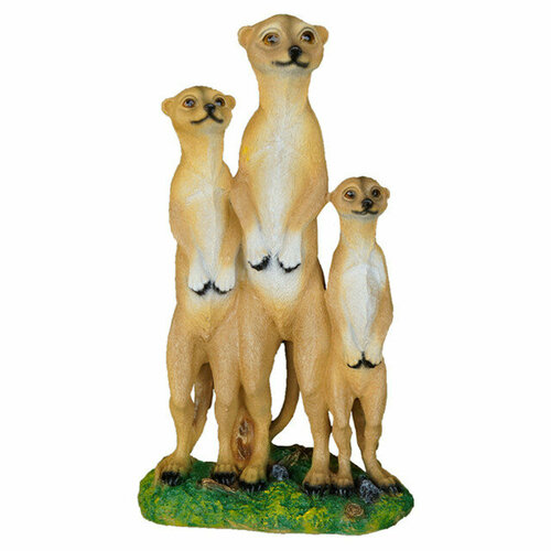 Фигура садовая сурикаты трио 41см полистоун 7357₽