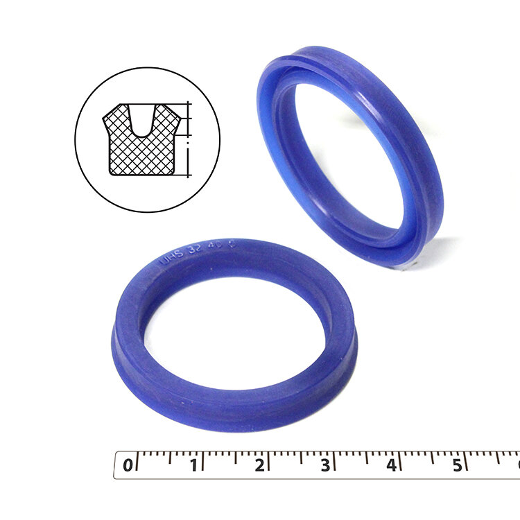 Манжета гидравлическая 32х40х6 (манжета цилиндра 40*32*6) тип UN PU (полиуретан) (упаковка 2 шт.)