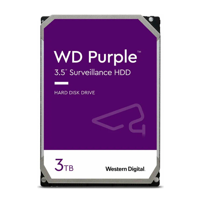 Жесткий диск WD SATA-III 3000Gb 5400, буфер 64Mb Surveillance Purple WD33PURZ