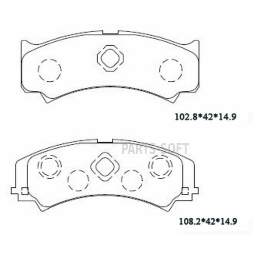 ASIMCO KD3712 KD3712 ASIMCO колодка дисковая 341D0019PN6187 449187704000 F 1640₽