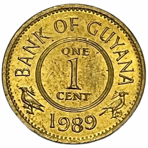 Гайана 1 цент 1989 г. гайана 10 центов 1989 г