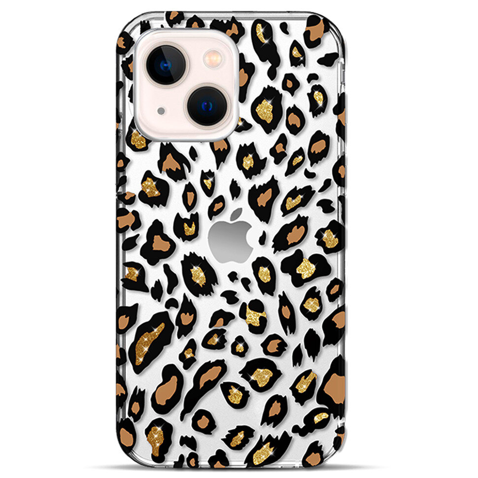 Чехол PQY Wild для iPhone 13 Leopard