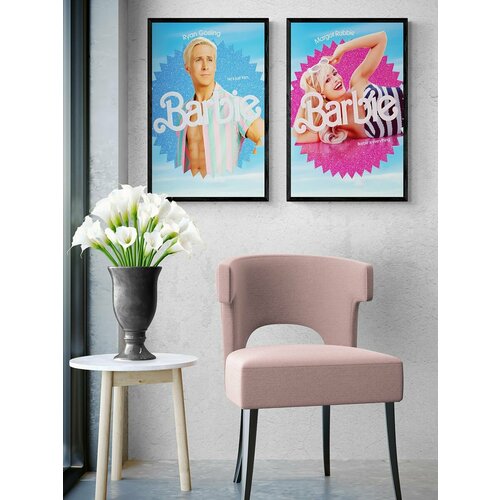 Набор из двух постеров Барби и Кен