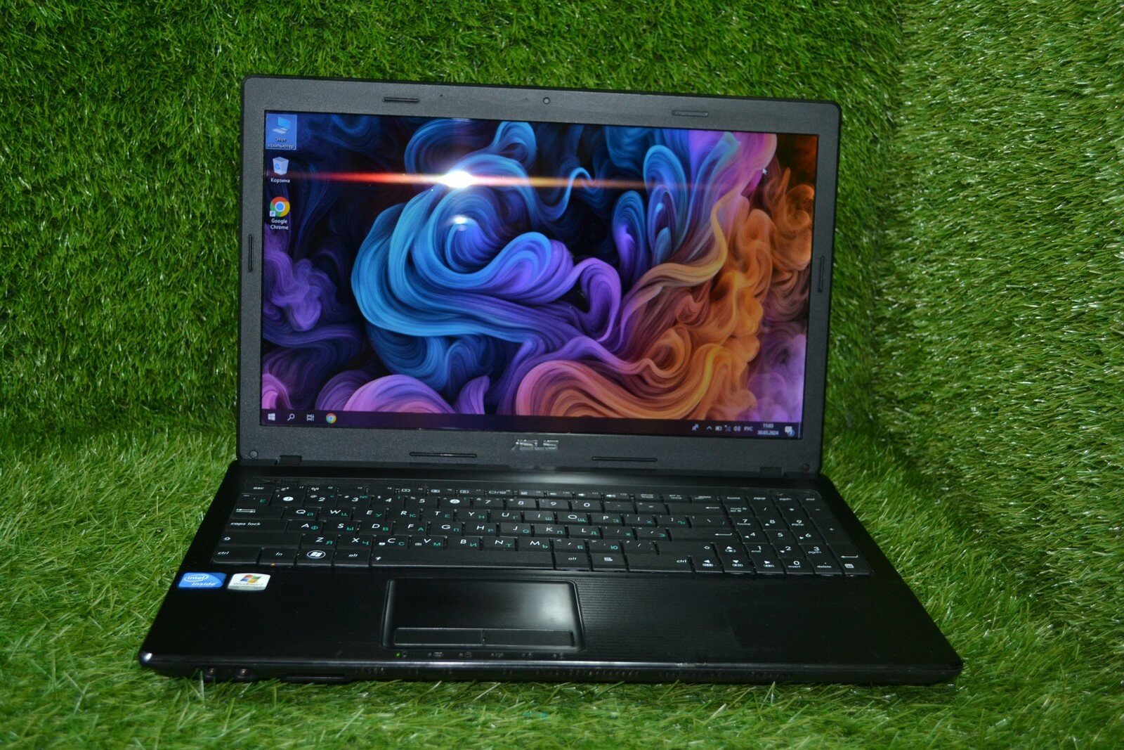 Ноутбук 15.6" ASUS K54C (Intel Core i5-2450M, RAM 10 ГБ, SSD 120 ГБ, HDD 320 ГБ, Intel HD Graphics Расширяемая SMA)