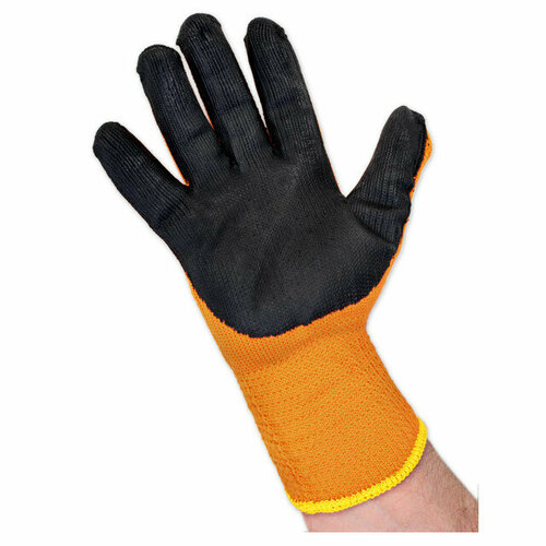 Перчатки берта утепленные полиакриловые с латексным покрытием перчатки biotechusa размер xl оранжевый черный