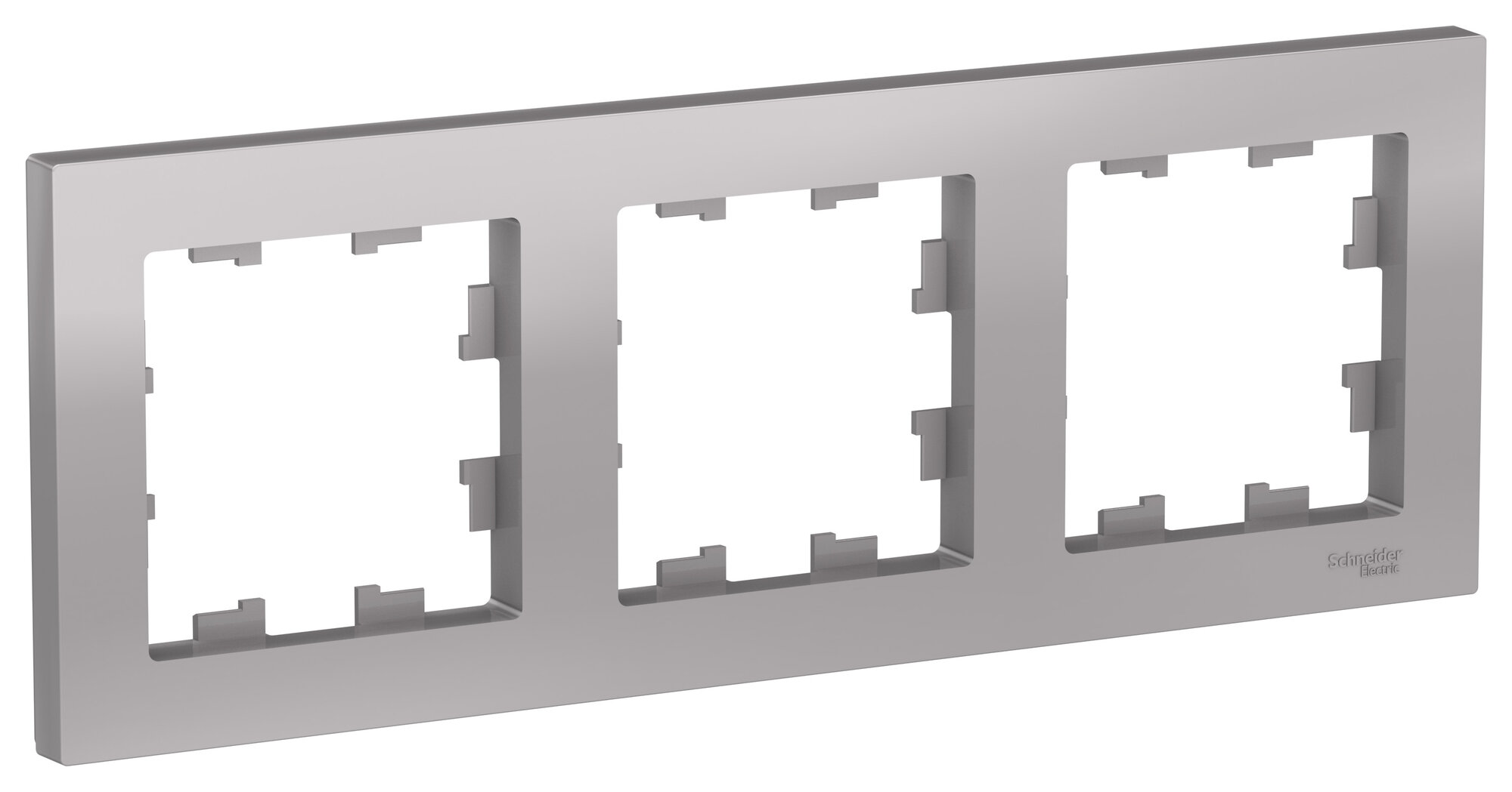 Рамка IP20 Schneider Schneider Atlas Design трехместная (Алюминий)