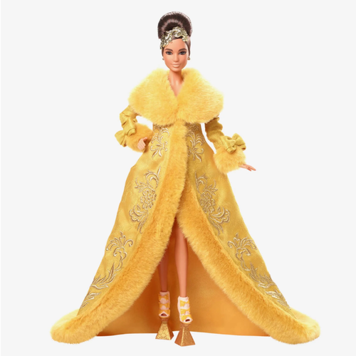 Коллекционная кукла Барби в желтом наряде от Го Пей Guo Pei Barbie Doll Wearing Golden-Yellow Gown