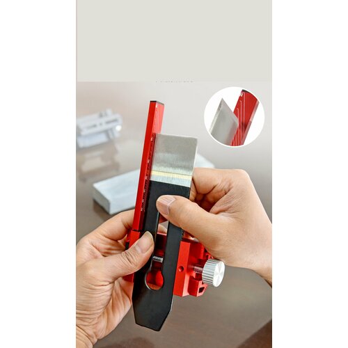 Точилка для стамесок и ножей рубанка. С линейкой выставления угла.