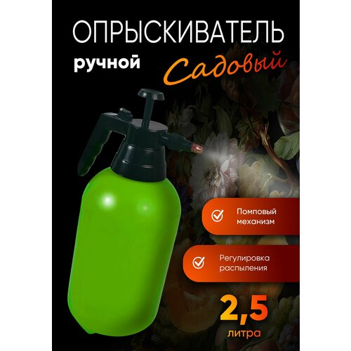 Опрыскиватель ручной помповый, объем 2,5 л