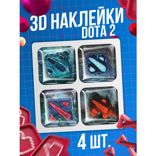 Наклейки на телефон 3D стикеры игра Dota 2 Пудж