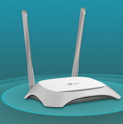 Wi-Fi роутер TP-LINK TL-WR 840N (4-в-1) 300Мбит/с (белый)