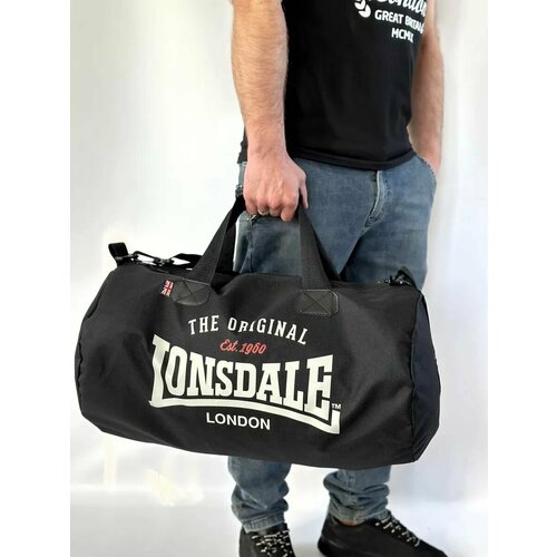 Сумка спортивная LONSDALE 416279, 28х28, черный